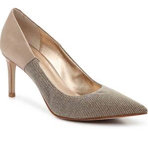 Tahari Peyton Gold Pumps